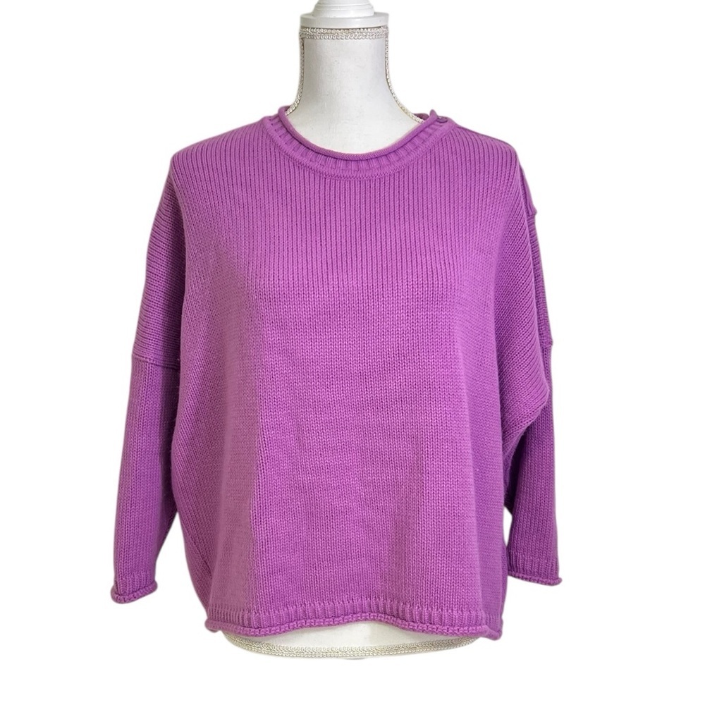 Mersea One Size Light Purple Catalina Sweater Cropped